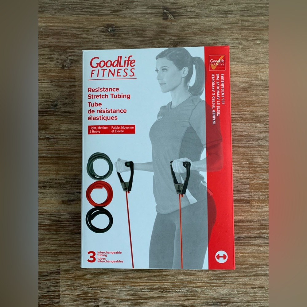 Goodlife Fitness NEW stretching tubes bands tubing resistance stretch